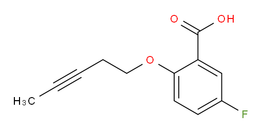 5-fluoro-2-(pent-3-yn-1-yloxy)benzoic acid