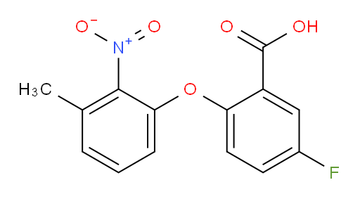 5-fluoro-2-(3-methyl-2-nitrophenoxy)benzoic acid