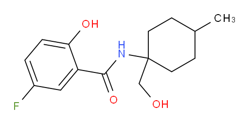 5-fluoro-2-hydroxy-N-(1-(hydroxymethyl)-4-methylcyclohexyl)benzamide