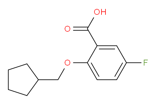 2-(cyclopentylmethoxy)-5-fluorobenzoic acid