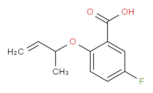 2-(but-3-en-2-yloxy)-5-fluorobenzoic acid