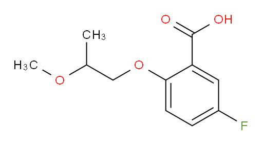 5-fluoro-2-(2-methoxypropoxy)benzoic acid