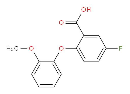 5-fluoro-2-(2-methoxyphenoxy)benzoic acid