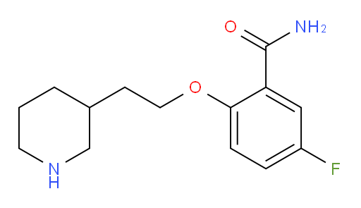 5-fluoro-2-(2-(piperidin-3-yl)ethoxy)benzamide