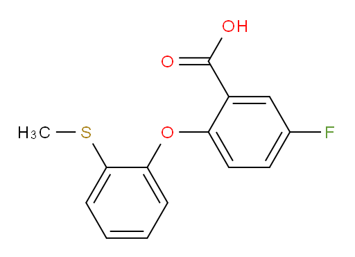 5-fluoro-2-(2-(methylthio)phenoxy)benzoic acid