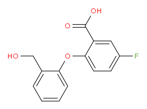 5-fluoro-2-(2-(hydroxymethyl)phenoxy)benzoic acid