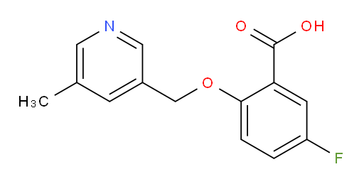 5-fluoro-2-((5-methylpyridin-3-yl)methoxy)benzoic acid