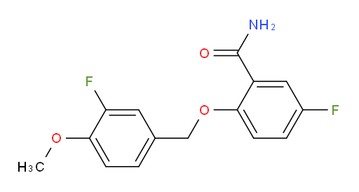 5-fluoro-2-((3-fluoro-4-methoxybenzyl)oxy)benzamide