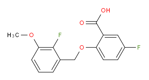 5-fluoro-2-((2-fluoro-3-methoxybenzyl)oxy)benzoic acid