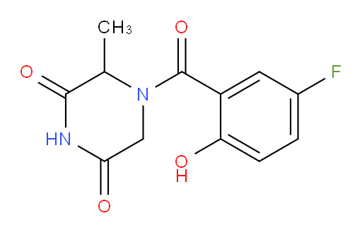 4-(5-fluoro-2-hydroxybenzoyl)-3-methylpiperazine-2,6-dione
