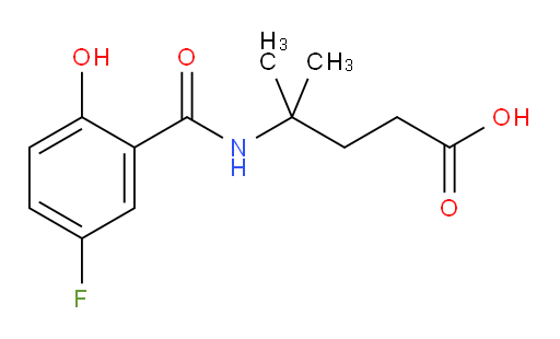 4-(5-fluoro-2-hydroxybenzamido)-4-methylpentanoic acid