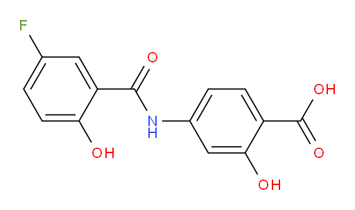 4-(5-fluoro-2-hydroxybenzamido)-2-hydroxybenzoic acid