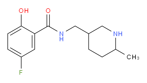 5-fluoro-2-hydroxy-N-((6-methylpiperidin-3-yl)methyl)benzamide