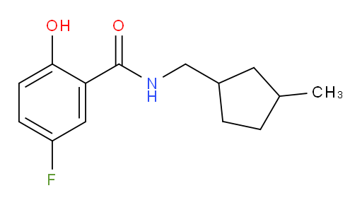 5-fluoro-2-hydroxy-N-((3-methylcyclopentyl)methyl)benzamide
