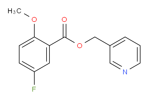 pyridin-3-ylmethyl 5-fluoro-2-methoxybenzoate