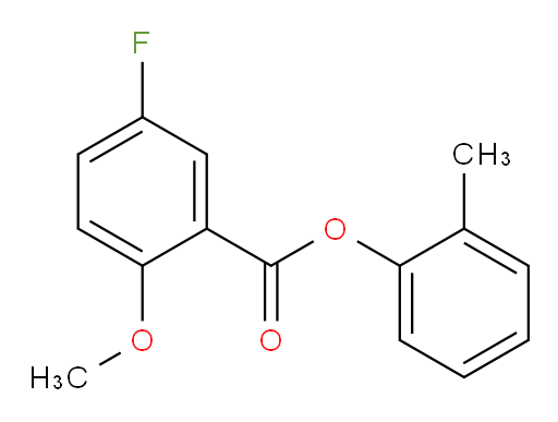 o-tolyl 5-fluoro-2-methoxybenzoate