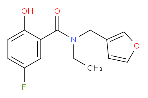 N-ethyl-5-fluoro-N-(furan-3-ylmethyl)-2-hydroxybenzamide