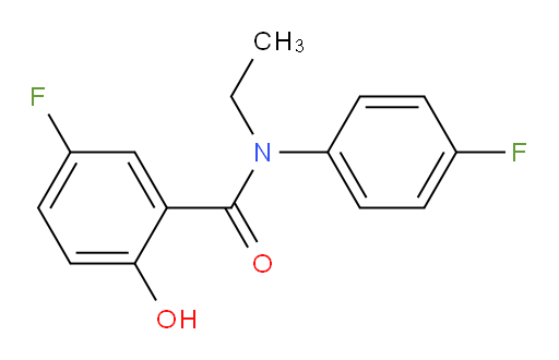 N-ethyl-5-fluoro-N-(4-fluorophenyl)-2-hydroxybenzamide