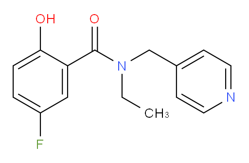 N-ethyl-5-fluoro-2-hydroxy-N-(pyridin-4-ylmethyl)benzamide