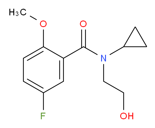 N-cyclopropyl-5-fluoro-N-(2-hydroxyethyl)-2-methoxybenzamide