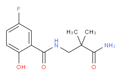 N-(3-amino-2,2-dimethyl-3-oxopropyl)-5-fluoro-2-hydroxybenzamide