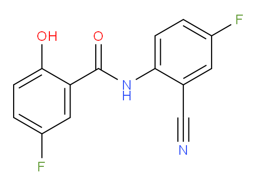 N-(2-cyano-4-fluorophenyl)-5-fluoro-2-hydroxybenzamide