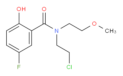 N-(2-chloroethyl)-5-fluoro-2-hydroxy-N-(2-methoxyethyl)benzamide