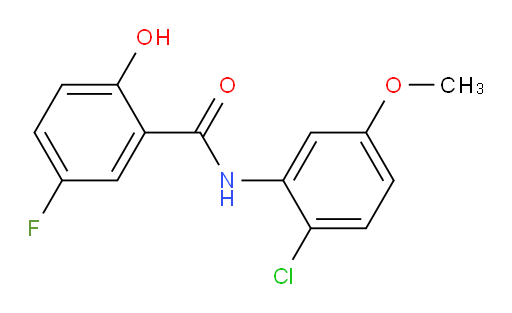 N-(2-chloro-5-methoxyphenyl)-5-fluoro-2-hydroxybenzamide
