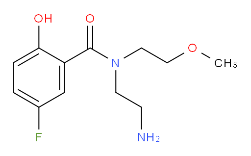 N-(2-aminoethyl)-5-fluoro-2-hydroxy-N-(2-methoxyethyl)benzamide