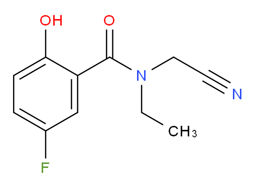 N-(cyanomethyl)-N-ethyl-5-fluoro-2-hydroxybenzamide