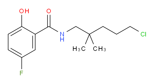 N-(5-chloro-2,2-dimethylpentyl)-5-fluoro-2-hydroxybenzamide