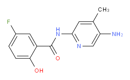 N-(5-amino-4-methylpyridin-2-yl)-5-fluoro-2-hydroxybenzamide