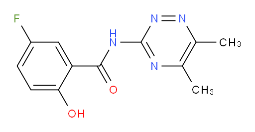 N-(5,6-dimethyl-1,2,4-triazin-3-yl)-5-fluoro-2-hydroxybenzamide