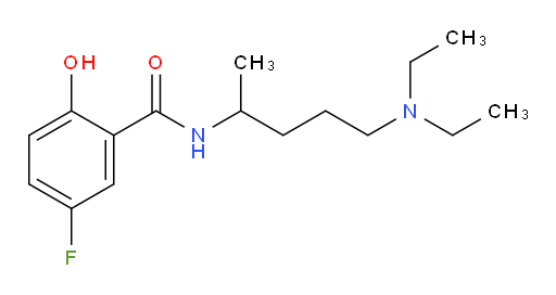 N-(5-(diethylamino)pentan-2-yl)-5-fluoro-2-hydroxybenzamide