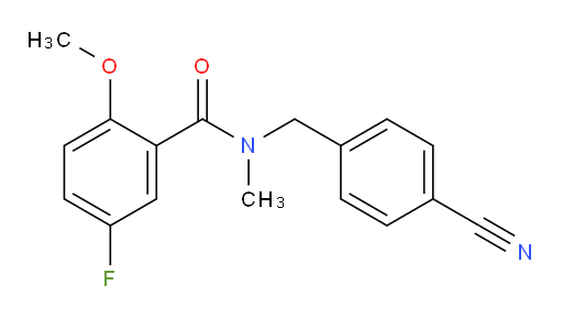 N-(4-cyanobenzyl)-5-fluoro-2-methoxy-N-methylbenzamide