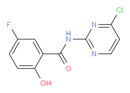 N-(4-chloropyrimidin-2-yl)-5-fluoro-2-hydroxybenzamide