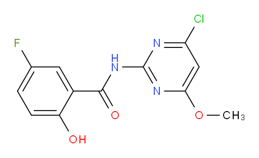N-(4-chloro-6-methoxypyrimidin-2-yl)-5-fluoro-2-hydroxybenzamide