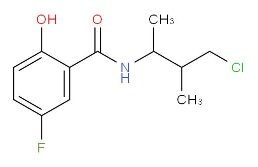 N-(4-chloro-3-methylbutan-2-yl)-5-fluoro-2-hydroxybenzamide