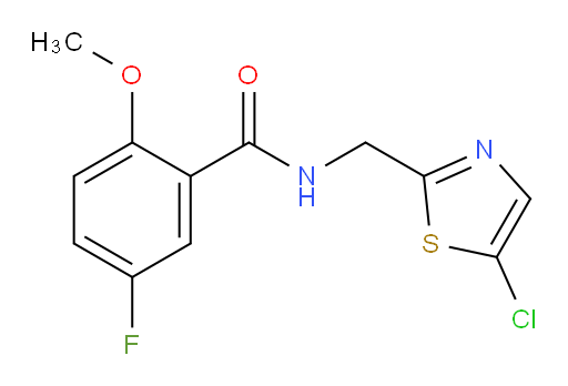 N-((5-chlorothiazol-2-yl)methyl)-5-fluoro-2-methoxybenzamide