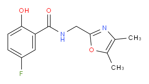 N-((4,5-dimethyloxazol-2-yl)methyl)-5-fluoro-2-hydroxybenzamide