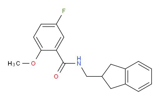 N-((2,3-dihydro-1H-inden-2-yl)methyl)-5-fluoro-2-methoxybenzamide