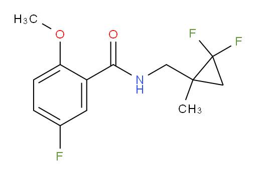 N-((2,2-difluoro-1-methylcyclopropyl)methyl)-5-fluoro-2-methoxybenzamide