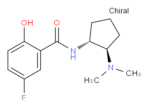 N-((1R,2R)-2-(dimethylamino)cyclopentyl)-5-fluoro-2-hydroxybenzamide