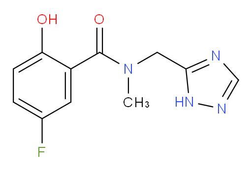 N-((1H-1,2,4-triazol-5-yl)methyl)-5-fluoro-2-hydroxy-N-methylbenzamide