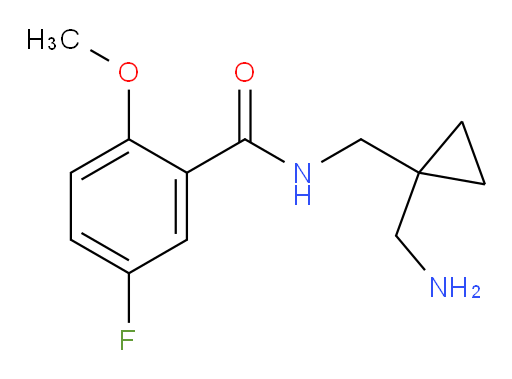 N-((1-(aminomethyl)cyclopropyl)methyl)-5-fluoro-2-methoxybenzamide