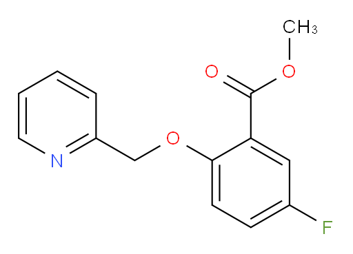 methyl 5-fluoro-2-(pyridin-2-ylmethoxy)benzoate