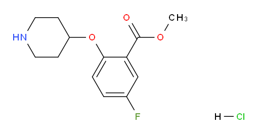 methyl 5-fluoro-2-(piperidin-4-yloxy)benzoate hydrochloride