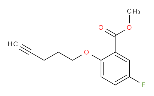 methyl 5-fluoro-2-(pent-4-yn-1-yloxy)benzoate