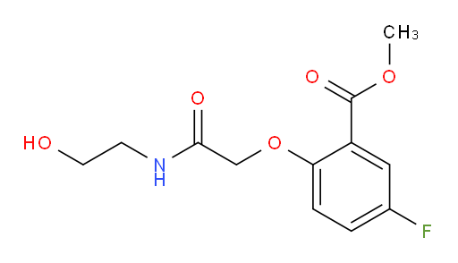 methyl 5-fluoro-2-(2-((2-hydroxyethyl)amino)-2-oxoethoxy)benzoate