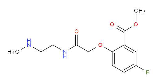 methyl 5-fluoro-2-(2-((2-(methylamino)ethyl)amino)-2-oxoethoxy)benzoate